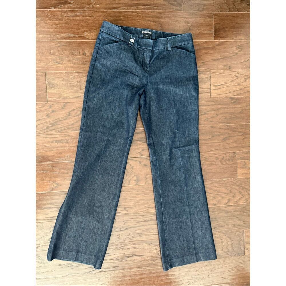 Express Editor Wide Leg Dark Jeans Y2K 2011 size 6